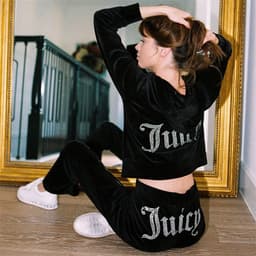 image-Women's Casual Sportswear Set - Grey Hoodie Sweatpants