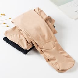 image-Skin Color Pantyhose - Nylon Butt Lift Plus Size
