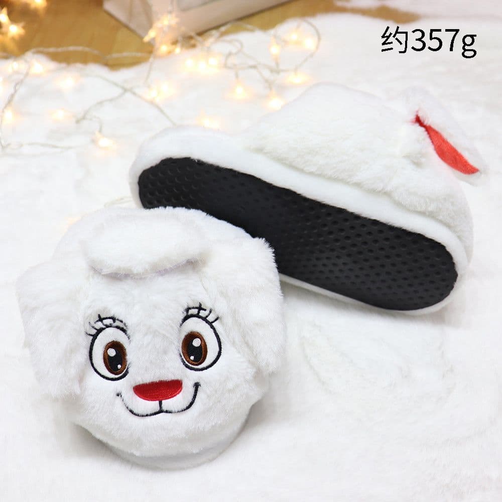 image-Cute Cartoon Slippers - Moving Ears Anti-slip Blue