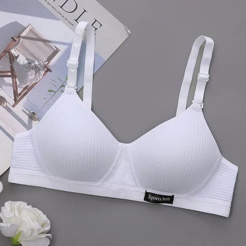 image-Girls Gather Bra Wireless Thin Cup - Light Grey 38/85AB
