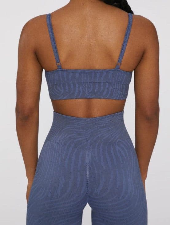 image-Chanel Yoga Set - Black Seamless Bra & Leggings L