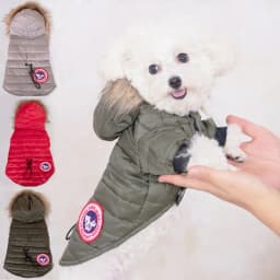 image-Pet Hooded Jacket - Dog Clothes Autumn Winter Warm
