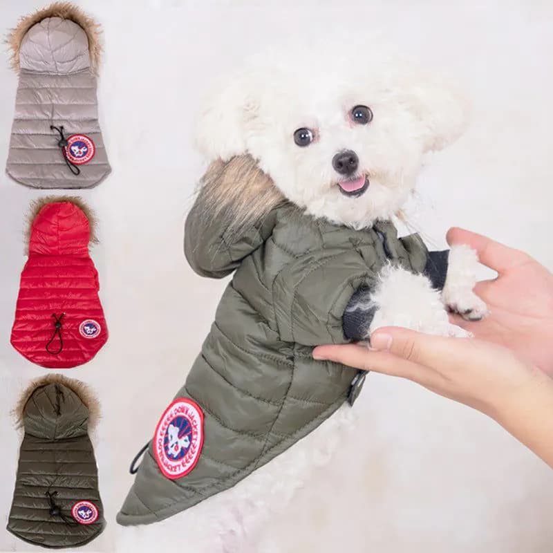 image-Pet Hooded Jacket - Dog Clothes Autumn Winter Warm