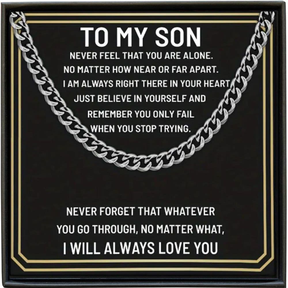 image-Cuban Link Copper Necklace - Women's Cross Chain