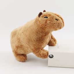 image-Capybara Plush Toy - Brown 18cm Short Plush