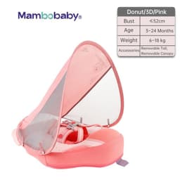 image-mambobaby baby free inflatable lap ring with awning swimming ring swimming floating ring swimming ring cross-border explosive style