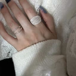image-Niche Layered Ring - Adjustable Copper Fashion Jewelry