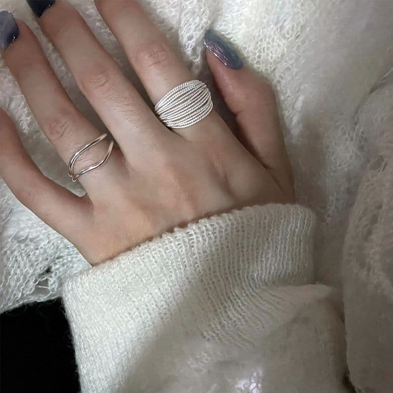 image-Niche Layered Ring - Adjustable Copper Fashion Jewelry