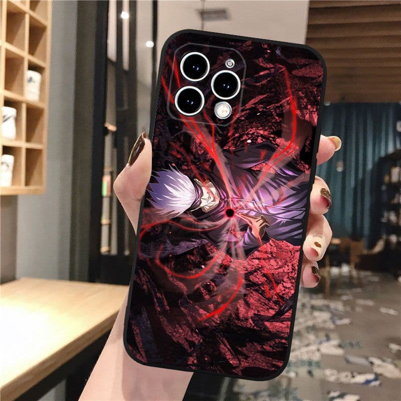image-iPhone 15 Cartoon Phone Case - Black, Trendy, Anti-fall TPU