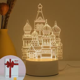 image-Christmas 3D Night Light Table Lamp, Kids' Gift, Modern, USB, 135x210mm
