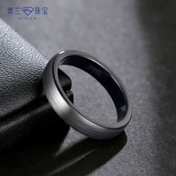 image-Tungsten Steel Ring - Two-Tone 4mm-8mm Unisex