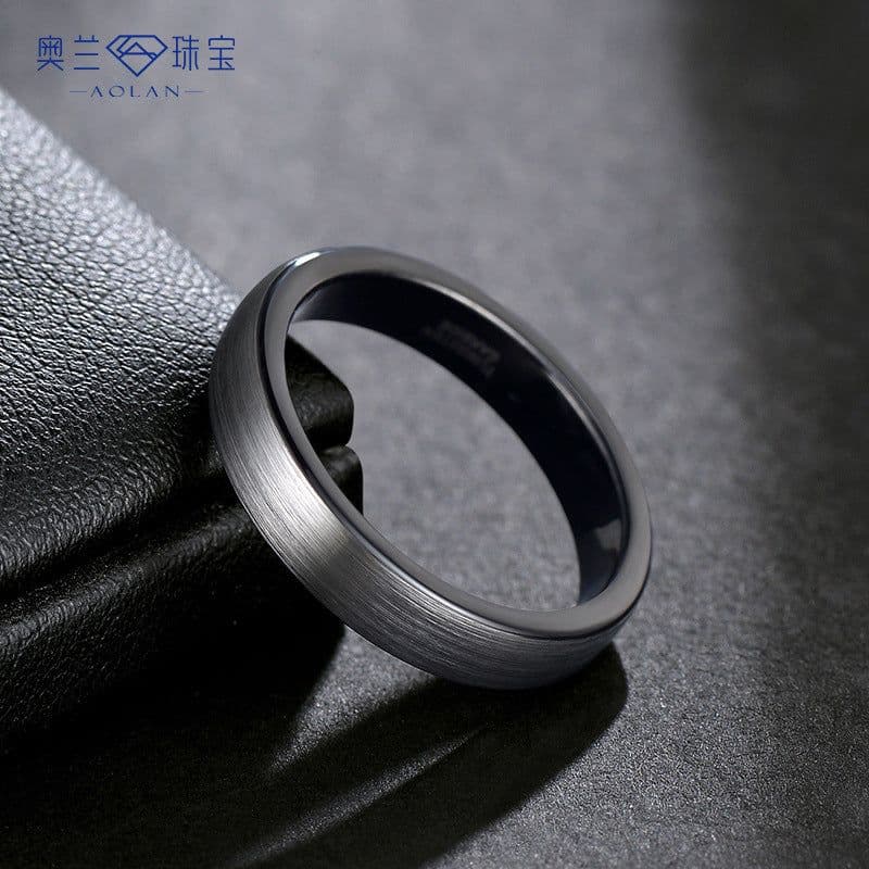 image-Tungsten Steel Ring - Two-Tone 4mm-8mm Unisex