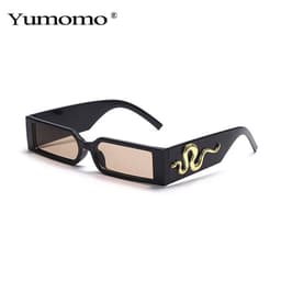 image-Diamond Snake Sunglasses - Retro Hip-Hop Square