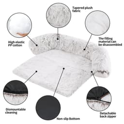 image-Washable Sofa Cushion - Pink XL Pet Dog Kennel Cushion
