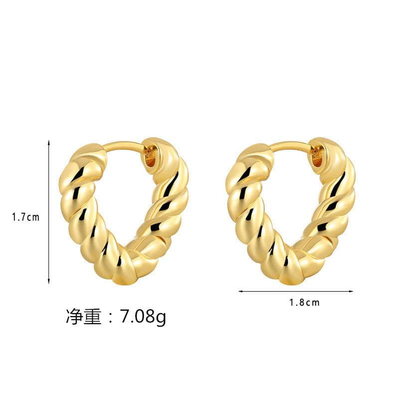 image-French Elegant Earrings - Retro Metal Style