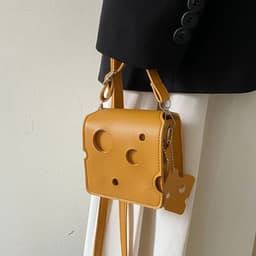 image-Niche Design Mini Cheese Triangle Crossbody Bag