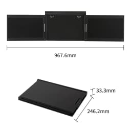 image-13.3-inch one-line connection three-screen display notebook expansion screen stock trading office mobile portable workbench