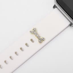 image-Apple Watch Silicone Strap - BK104 Diamond Bone Decor