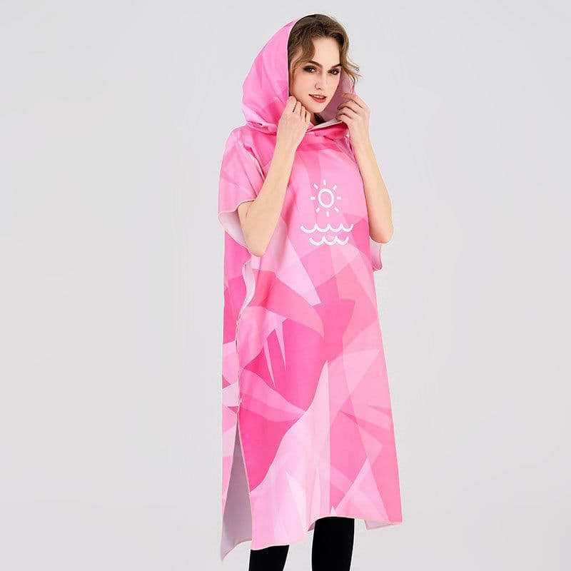 image-Reese Microfiber Beach Changing Robe Pink