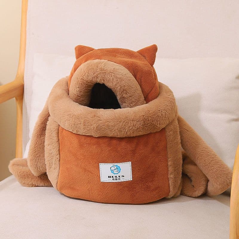 image-Manufacturers directly supply cat bag winter warm outing portable cat outing bag carrying bag large capacity crossbody pet bag