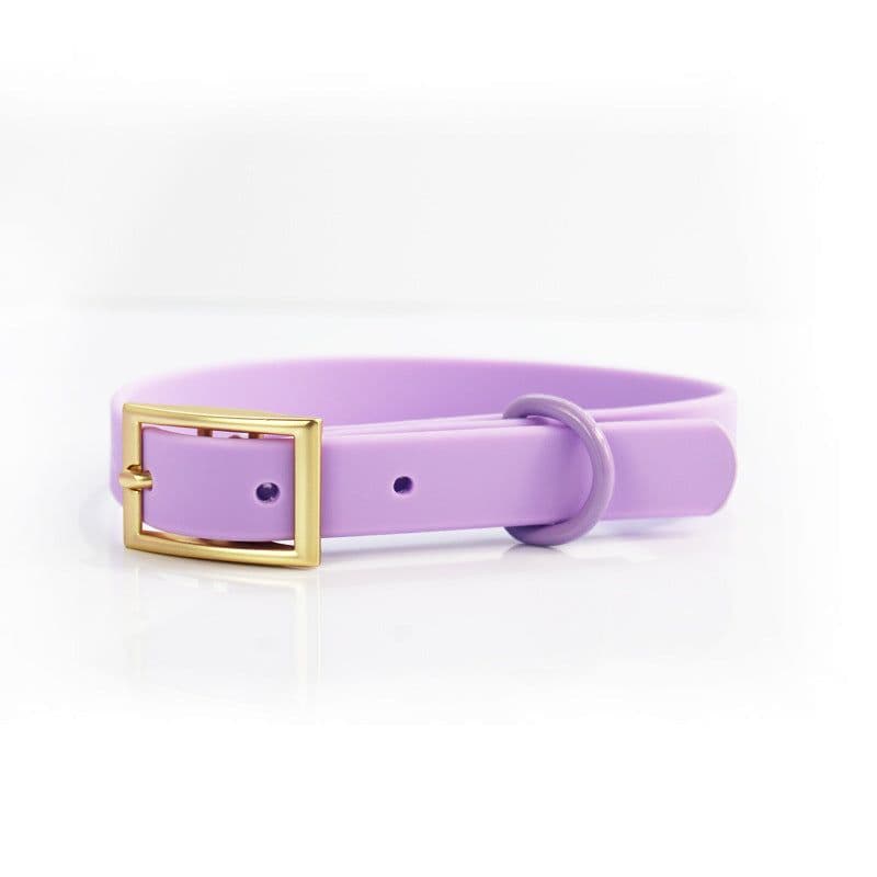 image-PVC Waterproof Pet Collar - Pink, Yile Tech, Traction Belt, Outdoor Use, Dog, All Seasons