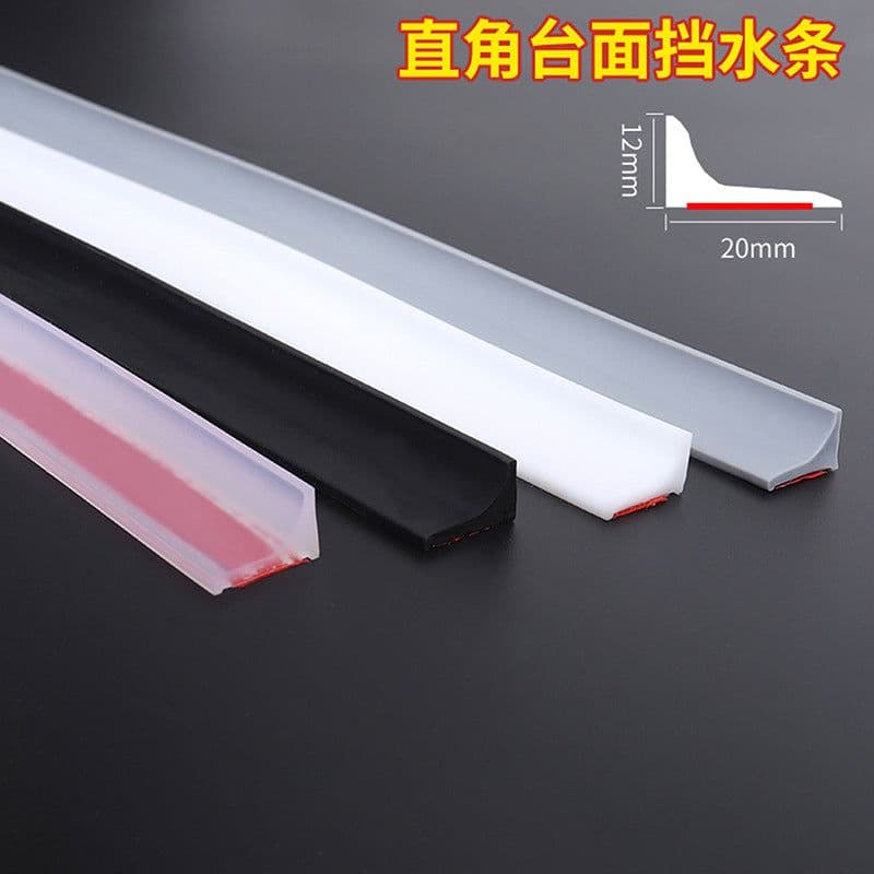 image-Silicone Water Blocking Strip - Black Self-Adhesive