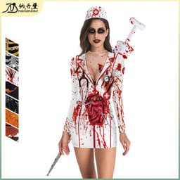image-Nadanbao Halloween Nurse Costume Dress XXL