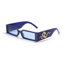 image-Diamond Snake Sunglasses - Retro Hip-Hop Square