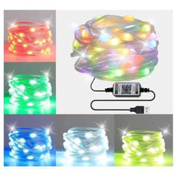 image-FX RGB LED String Lights 100LED APP Bluetooth