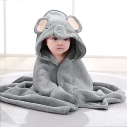 image-Mu Mu Xiong Baby Swaddle Quilt - Elk Coffee Coral Fleece 105cm Newborn