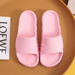 image-Summer Slippers Unisex Non-slip Bathroom Orange