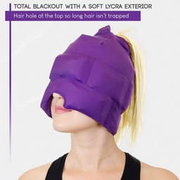 image-Gel Ice Face Cooling Headgear Eye Cap For Headache Relief Cold Therapy