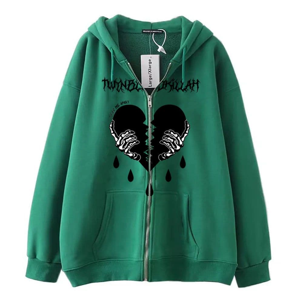 image-Men's Fleece Zip Hoodie - Light Brown Casual
