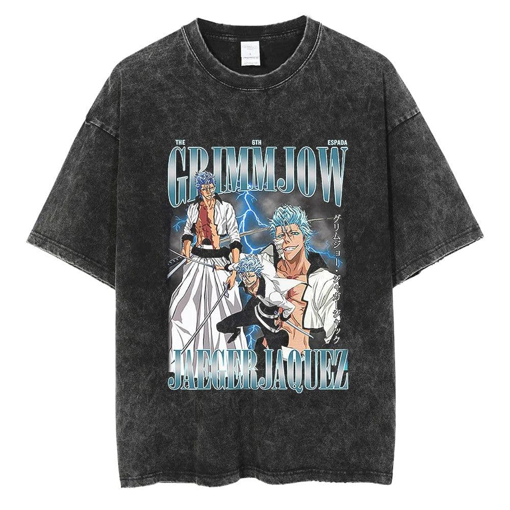 image-Black Cartoon T-Shirt, Breathable, XXXL, Loose Fit, Men's