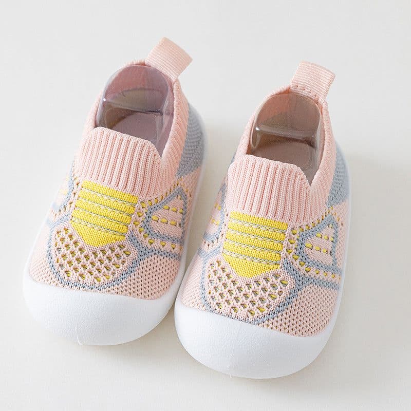 image-Baby Walking Shoes - Purple Stripe Size 21