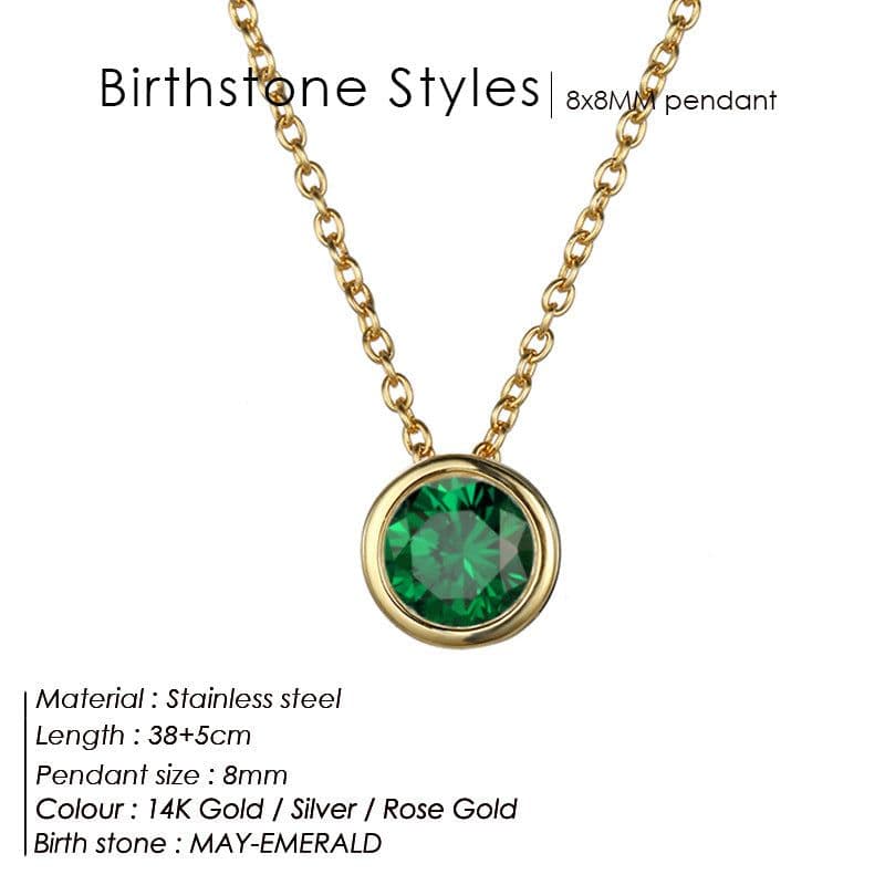 image-JUJIE Rhinestone Necklace - Rose Gold Geometric