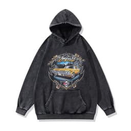 image-Cotton Fleece Hoodie - Kangaroo Pocket Loose Fit XXL