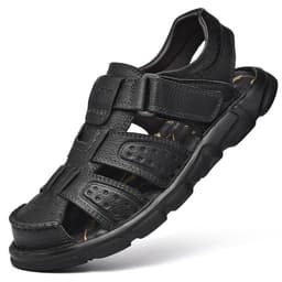 image-Tuttle Men's Cork Sandals - Black Size 48
