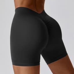 image-Zechuang Seamless Yoga Shorts Women - Night Sky Blue L