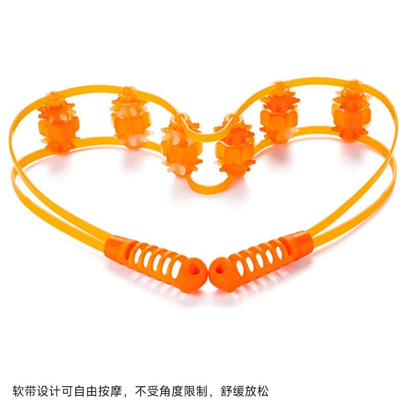 image-Back Shoulder Neck Massager Roller Belt with Leg Massager