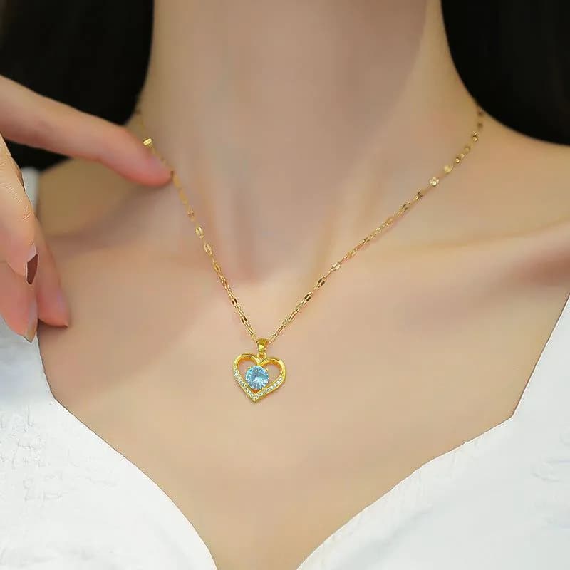 image-Li Ge Titanium Steel Necklace - Geometric Star