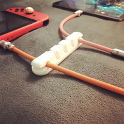 image-Desktop charging data cable silicone cable organizer