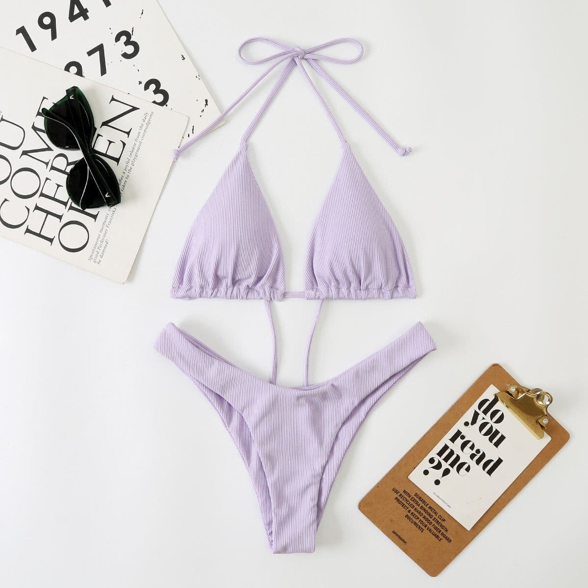 image-Women's Bikini Swimsuit - Lotus L Nylon