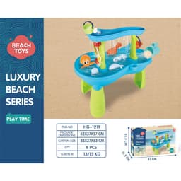 image-Beach Table Sand Toy Set - Shovel Bucket Tools