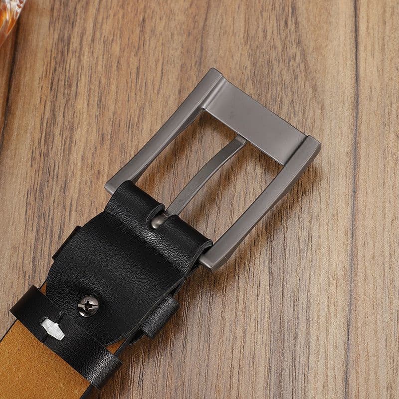 image-New belt men's wholesale imitation leather casual belt men's manufacturers make all-match belts PU leather pants belt on behalf of