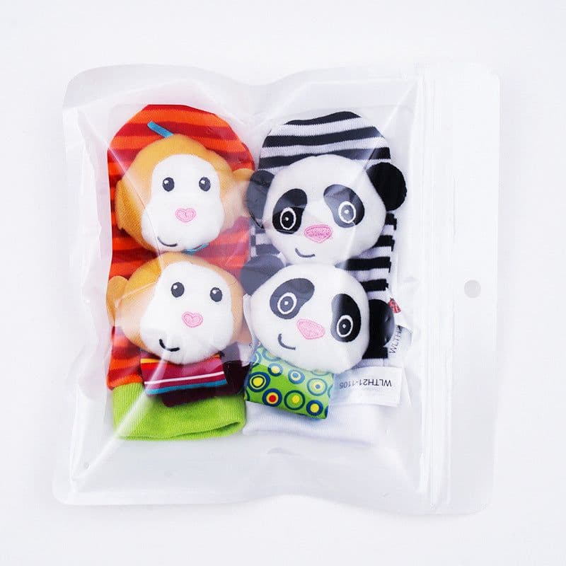 image-Sozzy Baby Rattle Socks Wrist Strap 0-1Y
