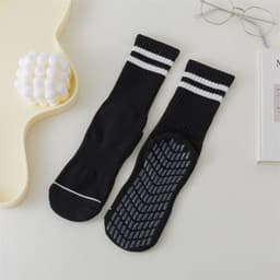 image-Yoga socks women's mid-tube spring and summer long tube professional non-slip shark library sports fitness floor socks Zhuji wholesale
