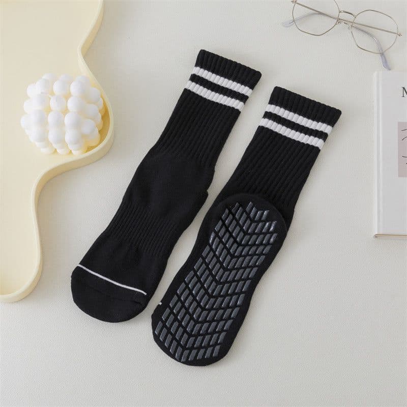 image-Yoga socks women's mid-tube spring and summer long tube professional non-slip shark library sports fitness floor socks Zhuji wholesale
