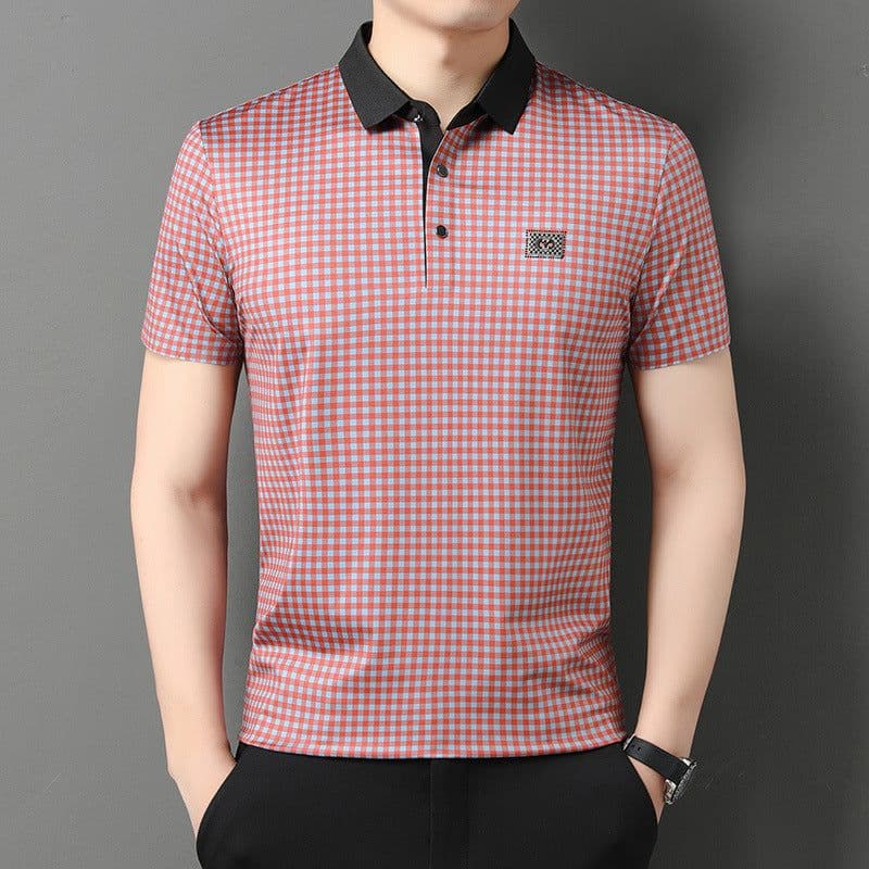 image-Men's Polo Shirt - Black Breathable Short Sleeve M-3XL