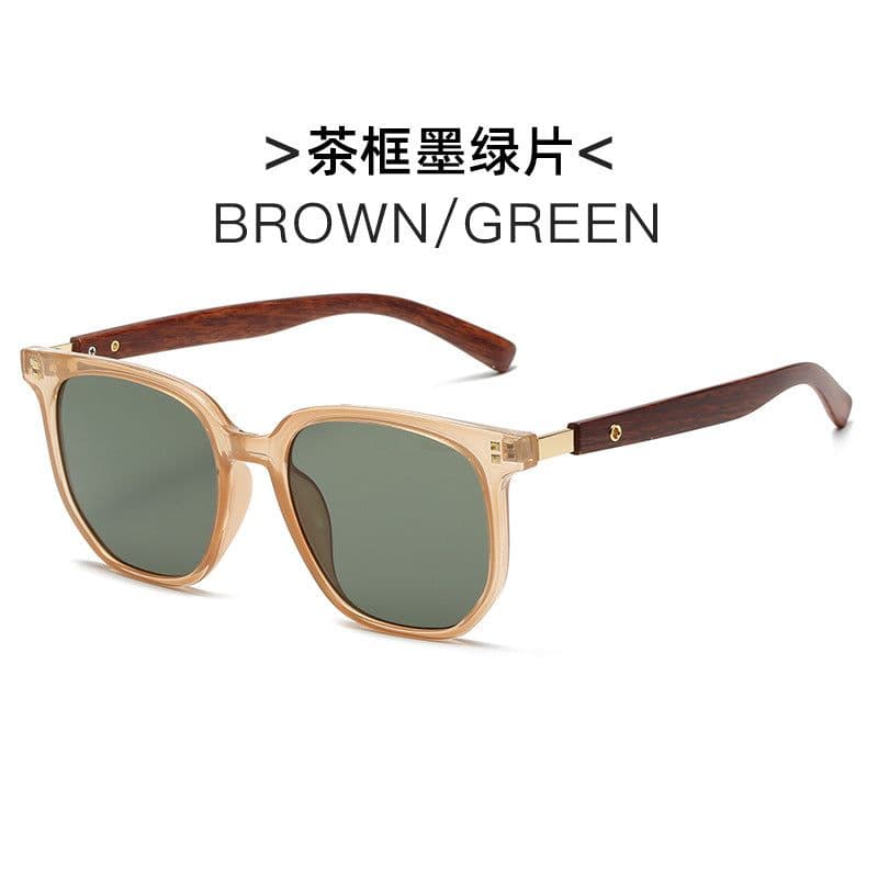 image-Women's Sunglasses - Brown Retro Square Frame